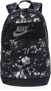 nike elemental backpack (one size, black/black/white)