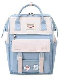 vendra moka school college waterproof and sturdy backpack,15.6″ laptop backpack for women teen girls, cute casual daypack for travel, work