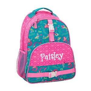personalized mermaid princess backpack book bag – back to school or travel tote with custom name