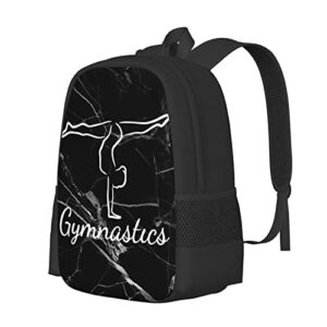 gymnastics-backpack, laptop backpack gym bags black school bookbags travel daypack for women men boys girls vontako
