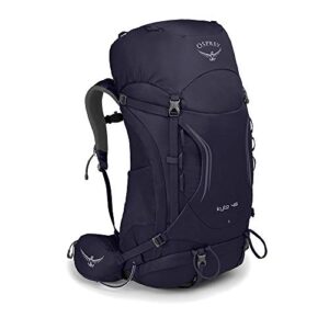 osprey kyte 46 women’s backpacking backpack, mulberry purple, small/medium