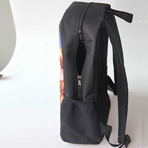 HUGS IDEA Cute Kids School Bag Shoulder Bookbag Cat Printing Backpack for Teen Boys Girls