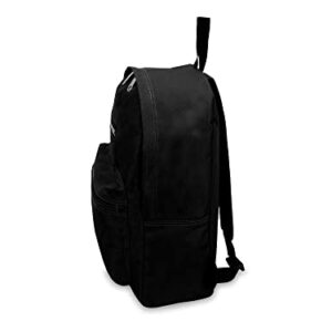 Everest Luggage Basic Backpack, Black, Medium