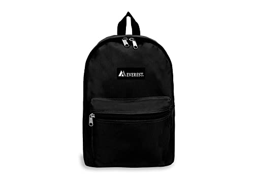 Everest Luggage Basic Backpack, Black, Medium