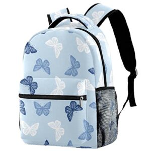 watercolor butterfly pattern backpack students shoulder bags travel bag college school backpac