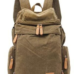 Joyloading Canvas Casual Backpack Retro Elements Rucksack (Brown)