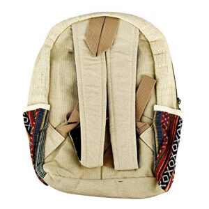 threadheads himalayan hemp woven mini backpack – 11″ x 13″