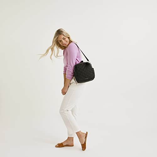 Vera Bradley Womens Performance Twill Convertible Small Backpack Bookbag, Black, One Size US