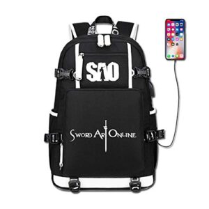 go2cosy anime sword art online backpack daypack student bag school bag bookbag shoulder bag