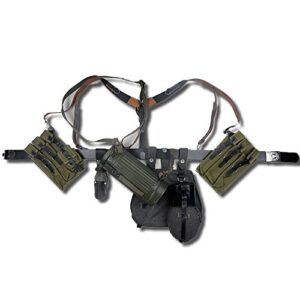 zwjpw german p38/p40 canvas bag equipment combination solider belt and y straps