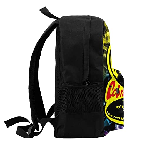ZHUOYING Anime Backpack Large Capacity Laptop Backpack Travel Bag Bookbag Gifts Cartoon Laptop Backpack (one size, black2)