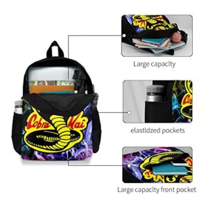 ZHUOYING Anime Backpack Large Capacity Laptop Backpack Travel Bag Bookbag Gifts Cartoon Laptop Backpack (one size, black2)