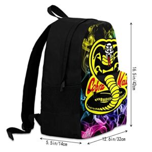 ZHUOYING Anime Backpack Large Capacity Laptop Backpack Travel Bag Bookbag Gifts Cartoon Laptop Backpack (one size, black2)