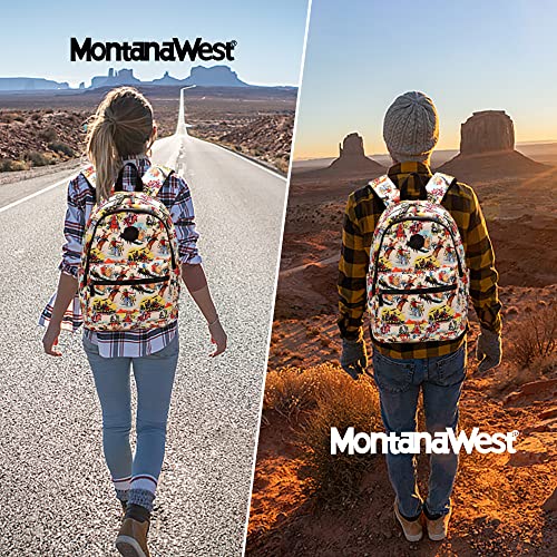 Montana West Travel Backpack for Women School Bookbag for College Student Western Rucksack with Laptop Compartment