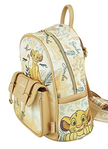 Disney The Lion King Simba and Nala Wondapop 11 Inch Vegan Leather Mini Backpack