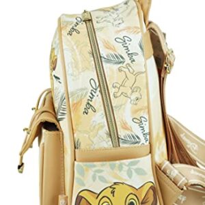 Disney The Lion King Simba and Nala Wondapop 11 Inch Vegan Leather Mini Backpack