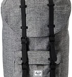 Herschel Little America Laptop Backpack, Raven Crosshatch/Black, Classic 25.0L