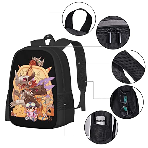 Anime Digimon Backpack Boy Girl School Bag Fashion Lightweight Daypack