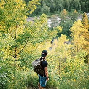 Frost River Isle Royale Bushcraft Backpack - Durable Waxed Canvas Outdoor Hiking Pack, 45 Liter, Field Tan