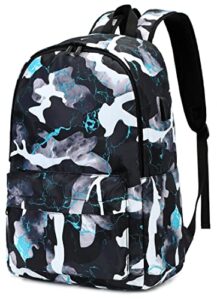 school backpack boys bookbag camouflage laptop backpack teen girls travel day backpack (grey camouflage)