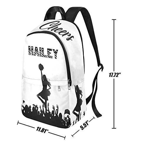 SunFancy Cheer Girls Personalized Casual Backpack Unisex Travel Daypack for Teen Adult Boys Girls