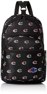 champion unisex-adult’s mini supercize cross-over backpack, black, one size
