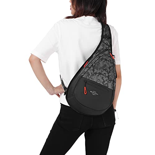 Sherpani Esprit, Nylon Sling Bag, Shoulder Sling Bag, Crossbody Sling Backpack for Women, Fits 10 inch Tablet, RFID Protection (Dream Camo)