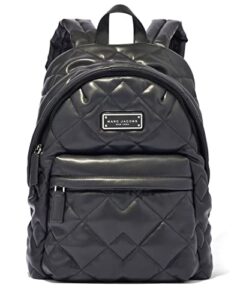 marc jacobs h306m01re21 black quilted leather with silver hardware women’s moro backpack