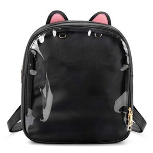 steamedbun ita bag backpack with insert cat ears pin display backpack collector bag for anime cosplay