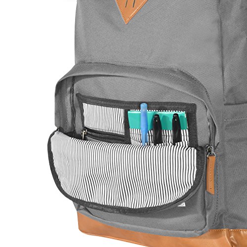 Olympia U.S.A. Element 18" Backpack Backpack, HEATHER GRAY