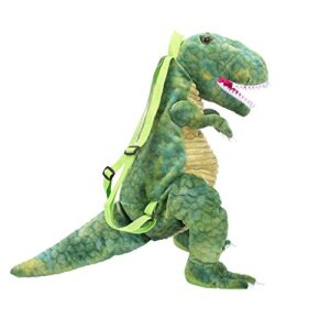 sxvzbh 3d dinosaur backpack, kids cute animal backpack boys girls parent-child toddler dinosaurs bag creative gifts (green, 60cm height)