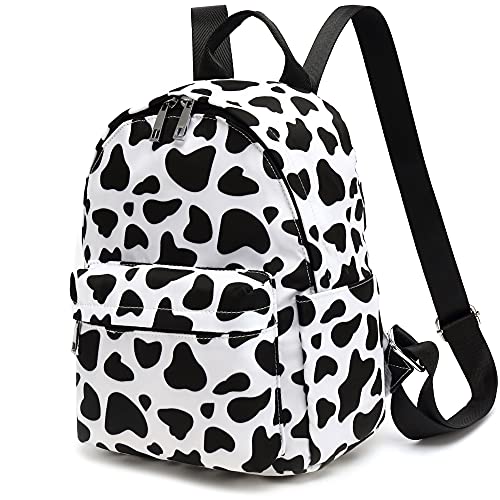 Yusudan Mini Backpack Purse for Women Girls, Small Backpack for Teens Kids School Travel (Cow Print)