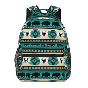 Gelxicu Native Backpack School Bags Laptop Casual Bag Native American Backpack Casual Daypack School Bag