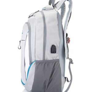 One Trail Daypack | 20L Laptop Backpack | USB Charging Port (Teal Colorblock)