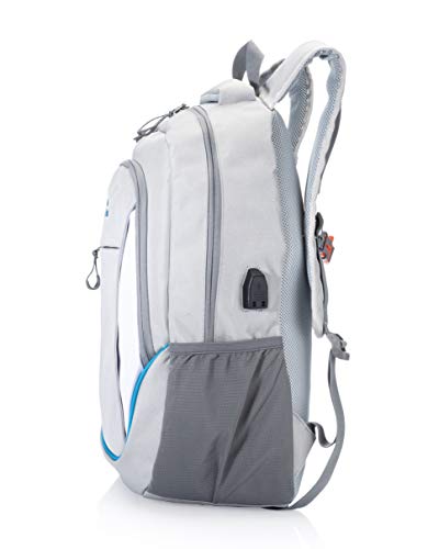 One Trail Daypack | 20L Laptop Backpack | USB Charging Port (Teal Colorblock)