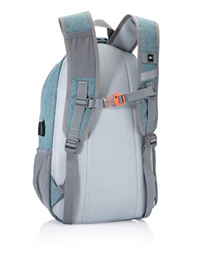 One Trail Daypack | 20L Laptop Backpack | USB Charging Port (Teal Colorblock)