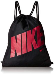 nike youth gymsack gfx bag, black/black/rush pink, misc