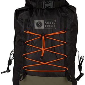 Salty Crew Thrill Seeker Black Roll Top Backpack