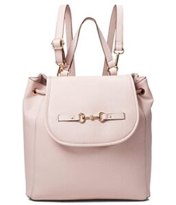 anne klein flap horsebit backpack, petal pink