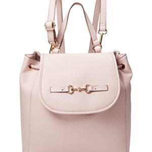 Anne Klein Flap Horsebit Backpack, Petal Pink