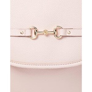 Anne Klein Flap Horsebit Backpack, Petal Pink