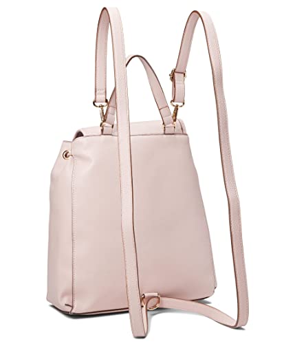 Anne Klein Flap Horsebit Backpack, Petal Pink