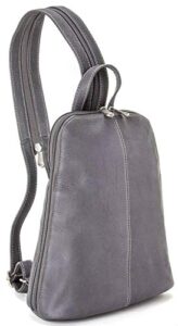 le donne u zip womans sling/backpack, gray