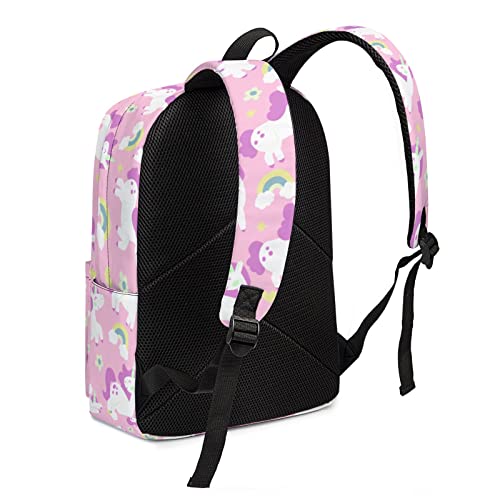 Cute Unicorns Backpack Lightweight Backpacks Durable Laptop Backpack Shoulders Bag Hiking Travel Bag Casual Daypack