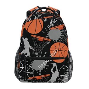 sports basketball school backpack boy girl kids schoolbag bookbag laptop travel hiking daypack for women men