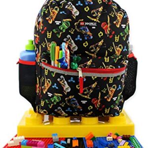 Lego Ninjago Masters of Spinjitzu Boys 16 Inch School Backpack (One Size, Lego Ninjago)