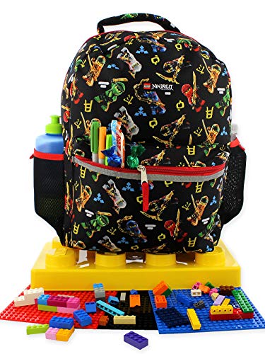 Lego Ninjago Masters of Spinjitzu Boys 16 Inch School Backpack (One Size, Lego Ninjago)