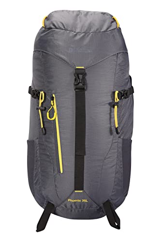 Mountain Warehouse Phoenix 35L Backpack - Travel Rucksack, Raincover Grey