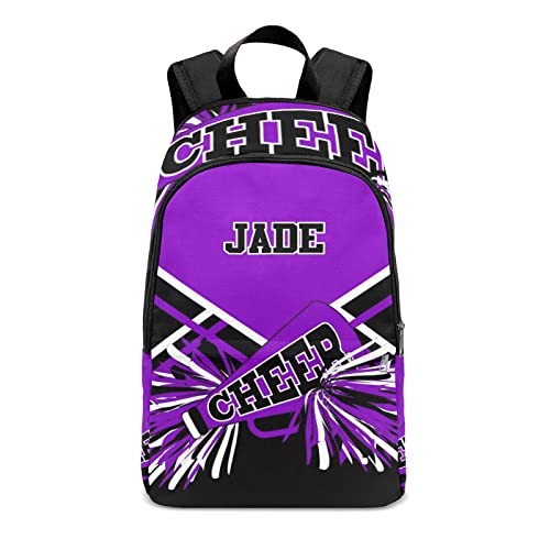 Cheer Purple CheerleadersBackpack Laptop Bag Daypack for Hiking Adult Christmas Gift