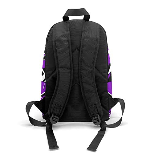 Cheer Purple CheerleadersBackpack Laptop Bag Daypack for Hiking Adult Christmas Gift